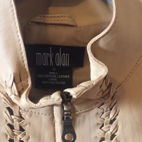 Mark Alan shell color leather jacket - Picture 3 of 5